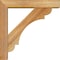 Ekena Millwork Olympic Block Rough Sawn Bracket w/ Offset Brace, Western Red Cedar, 4"W x 16"D x 16"H BKT0402X16X16OLY05RWR - alternate 4